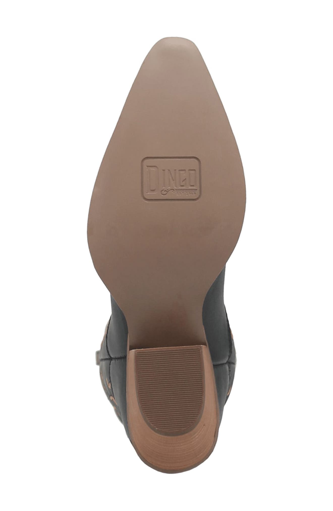 Dingo Rhymin Knee High Western Boot, Alternate, color, Black