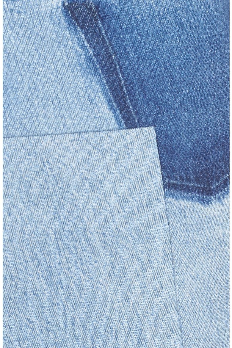 Denim Mini Skirt, Alternate, color, BLUE