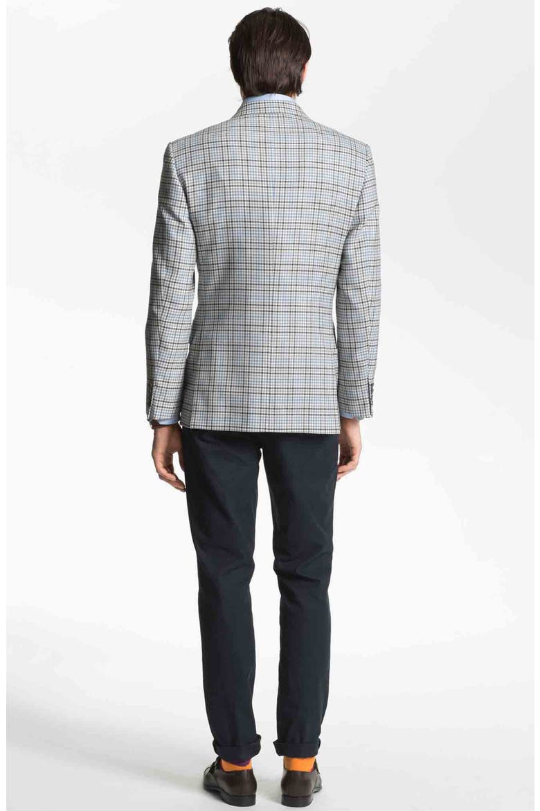 Slim Fit Washed Chinos, Alternate, color, JET BLUES