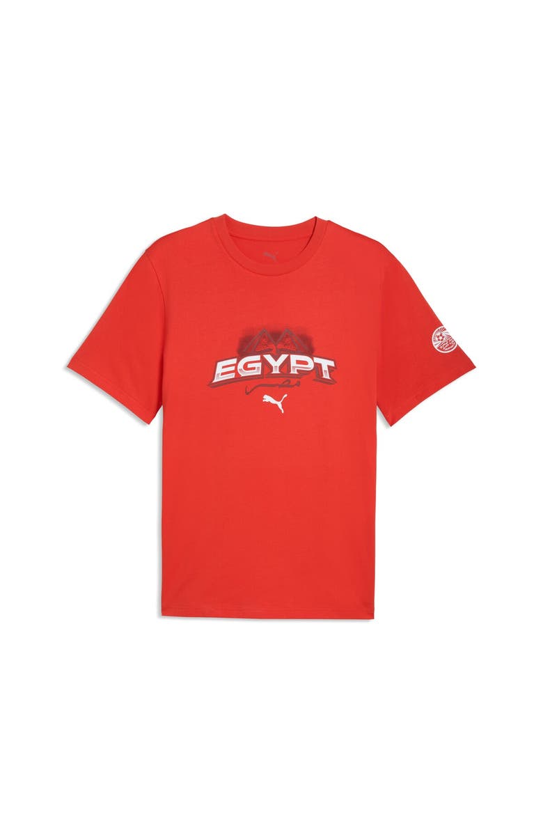 PUMA Men's Puma Red Egypt National Team ftblCulture T-Shirt, Alternate, color, Red