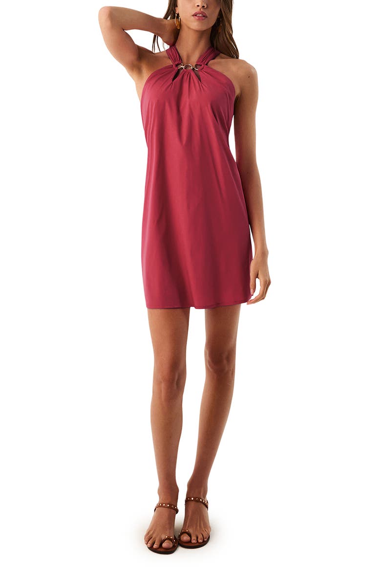 Alyna Cover-Up Dress, Main, color, RED