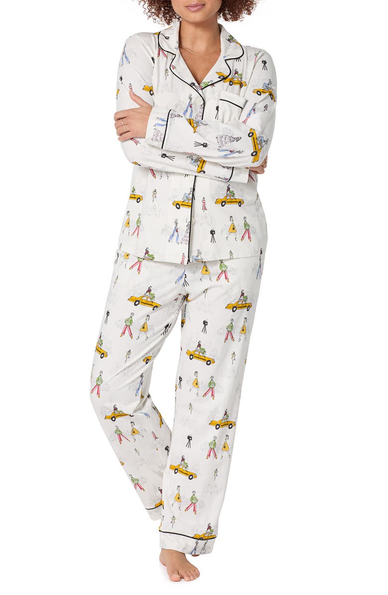 BedHead Pajamas Print Pajamas, Alternate, color, Fashion Week