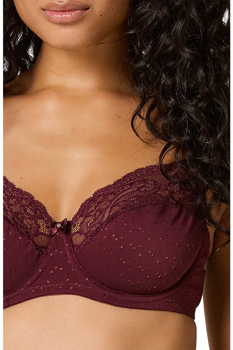 Sophie Non-Padded Underwired Bra, Alternate, color, Red
