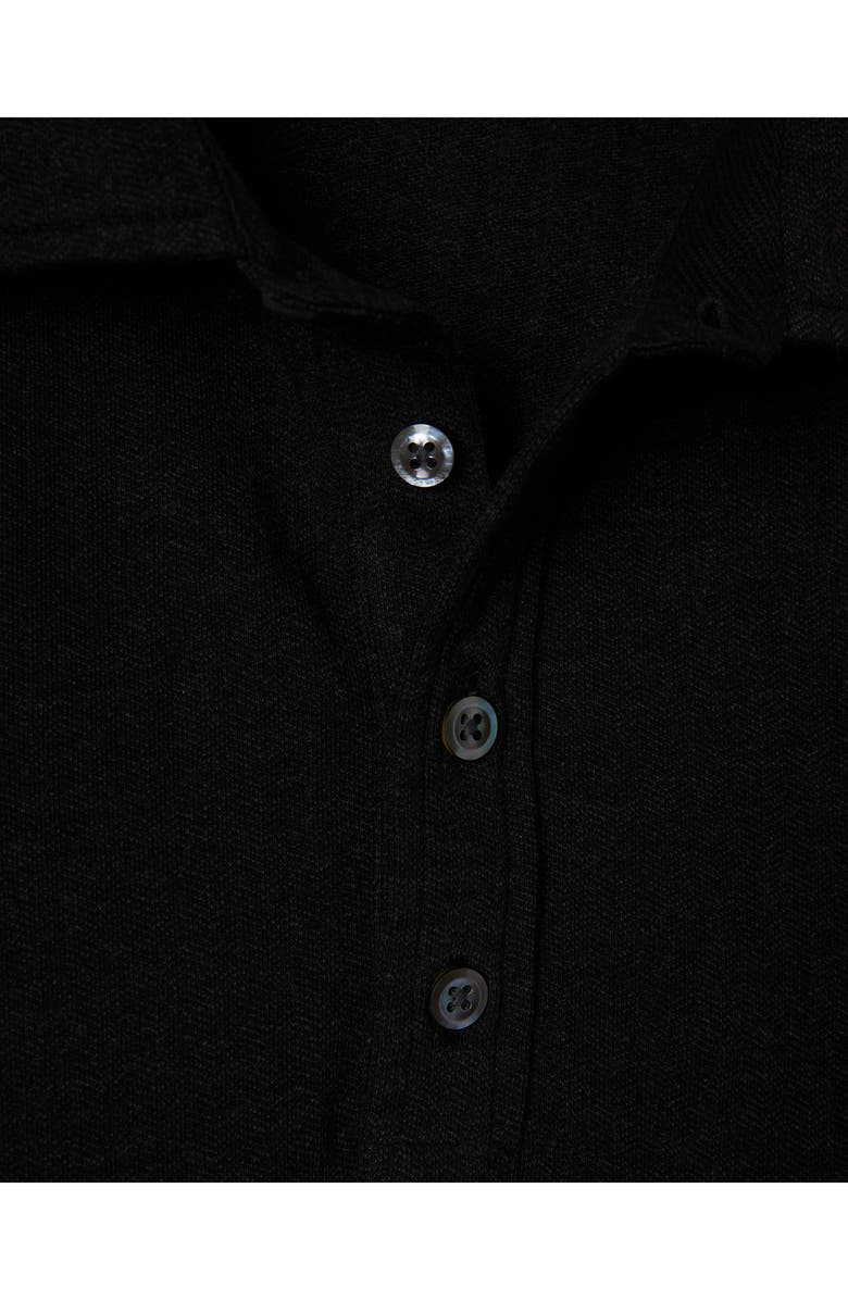 Billy Reid Long Sleeve Cotton Blend Knit Polo, Alternate, color,