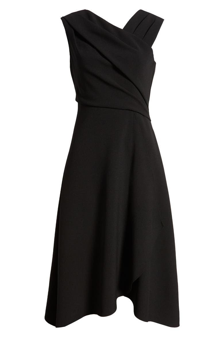 vince camuto ruched asymmetric laguna crepe dress Vince Camuto Ruched Asymmetric Laguna Crepe Dress in Black at Nordstrom, Size 6