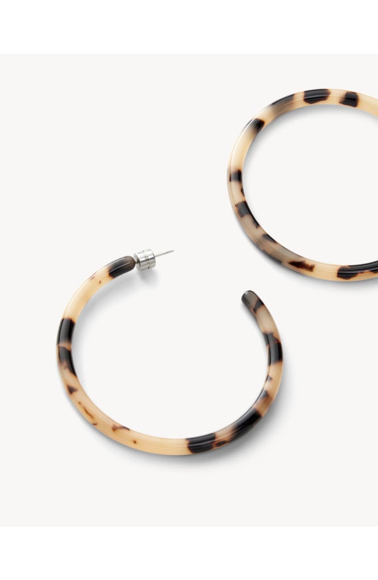 MACHETE Large Hoops, Alternate, color, Blonde Tortoise