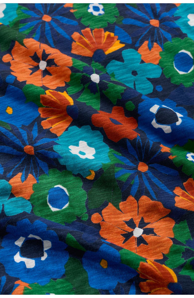 Seasalt Cornwall Polmanter Sleeveless Organic Cotton Jersey Maxi Dress, Alternate, color, Screenprint Floral Maritime