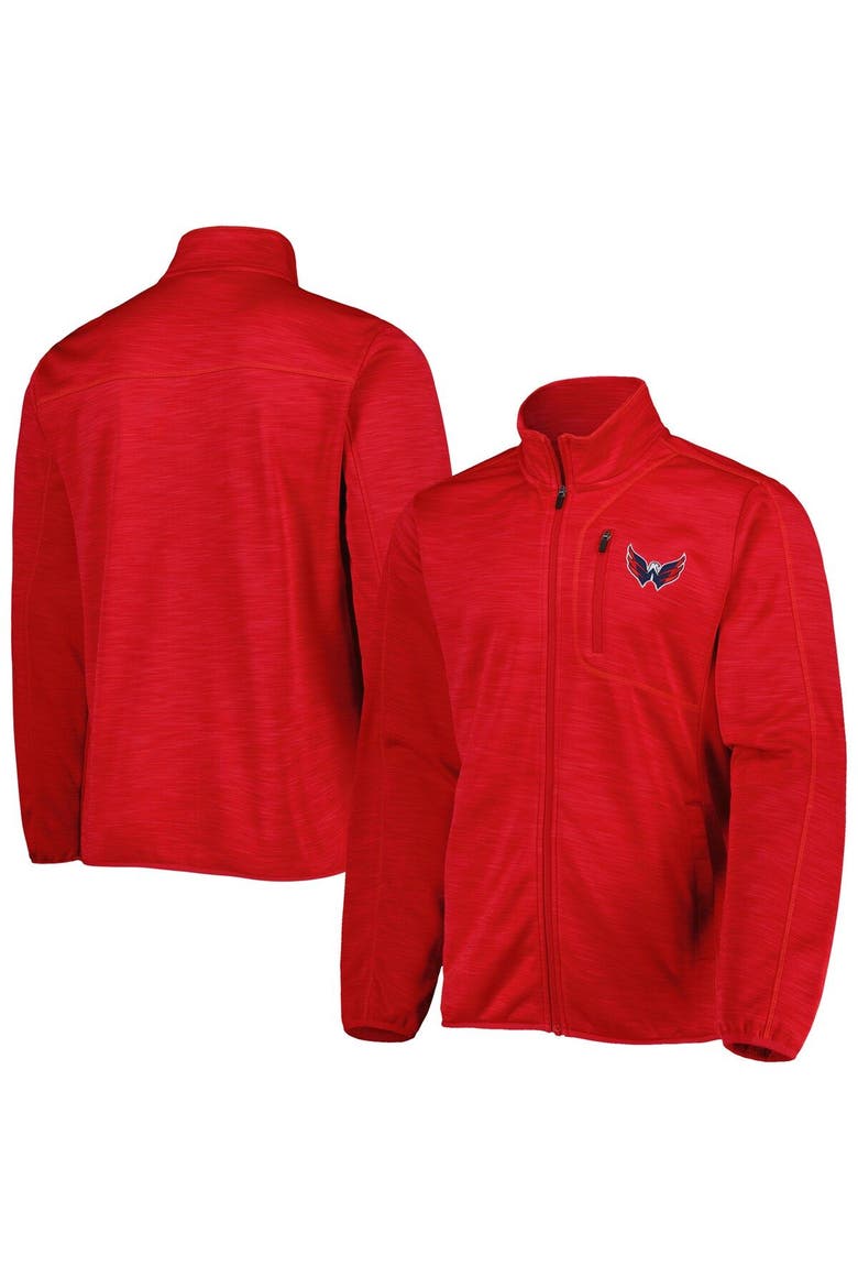 Men's G-III Sports by Carl Banks Red Washington Capitals Closer Transitional Full-Zip Jacket, Main, color, Red