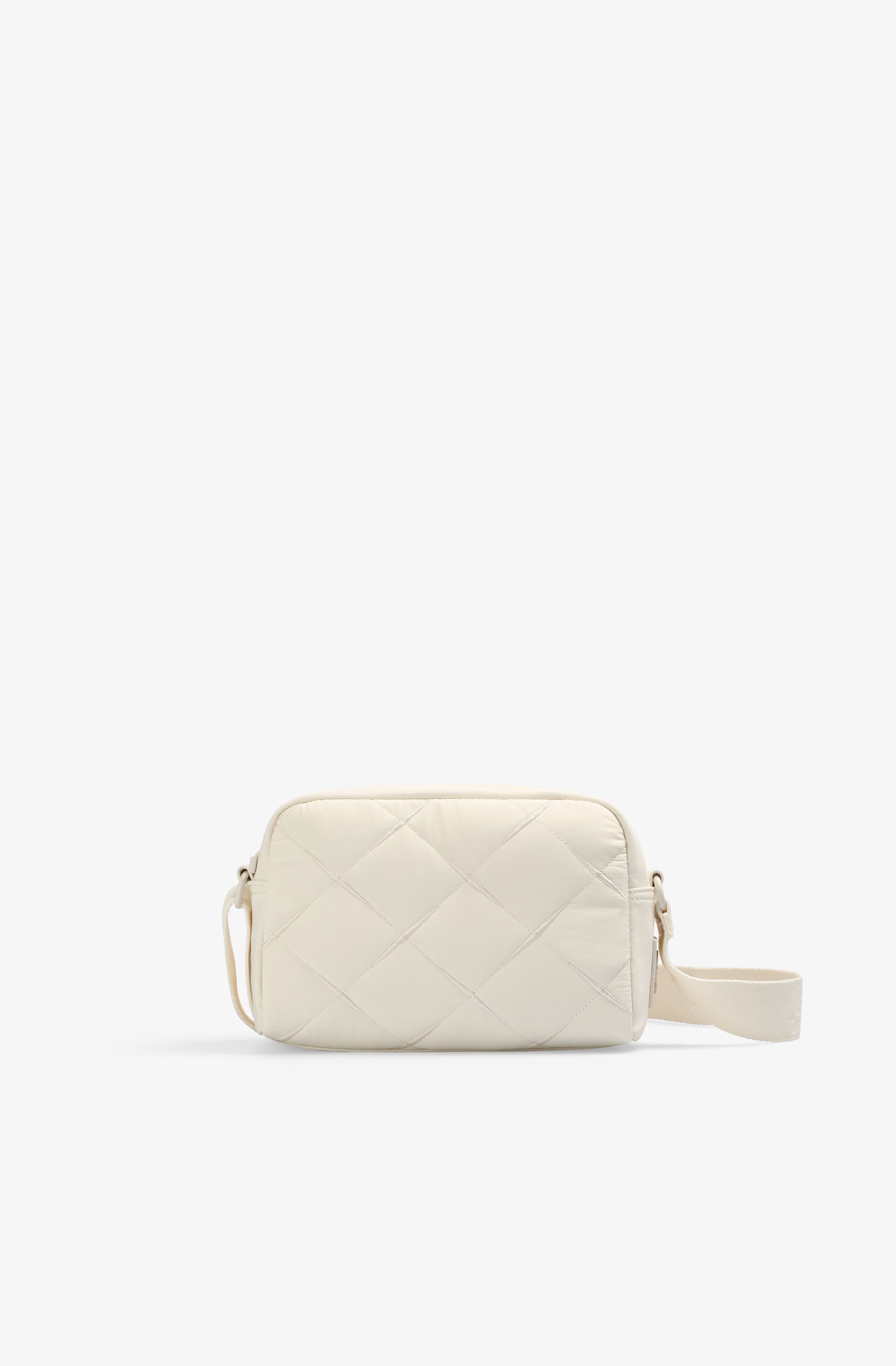 Scalpers Ny Quilted Fabric Bag, Alternate, color, Ecru