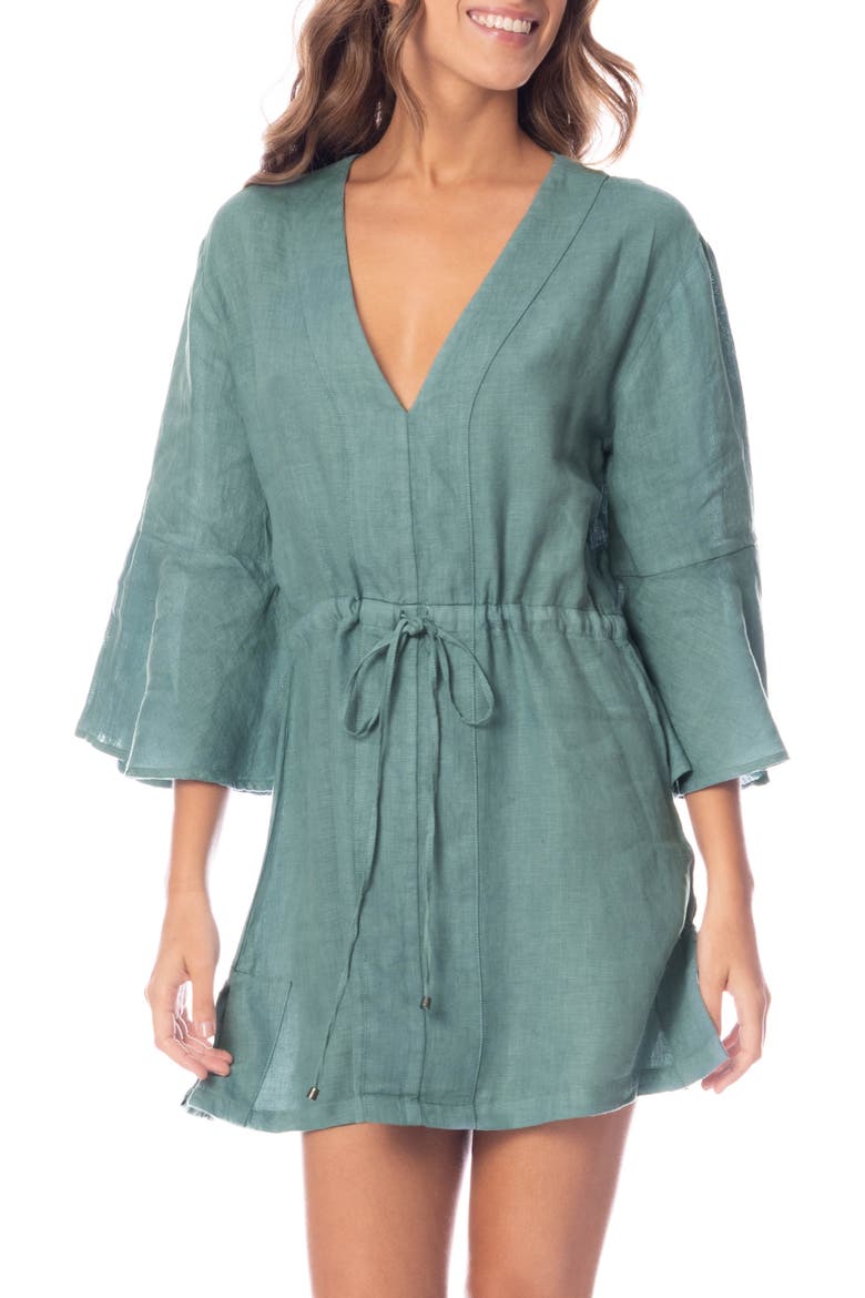 Eucalyptus Green Joy Cover-Up Dress, Main, color, GREEN