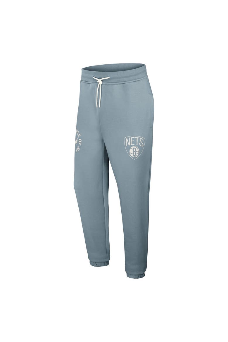 Men's NBA x Staple Mint Brooklyn Nets Plush Sweatpants, Alternate, color, Mint