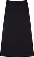 Monte Carlo Long Pull On Elastic Waist Plaid Ribbon Skirt