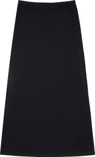 Monte Carlo Long Pull On Elastic Waist Plaid Ribbon Skirt