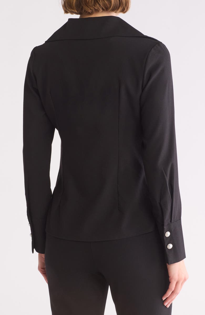 PATRIZIA LUCA Front Ruched Blouse, Alternate, color,