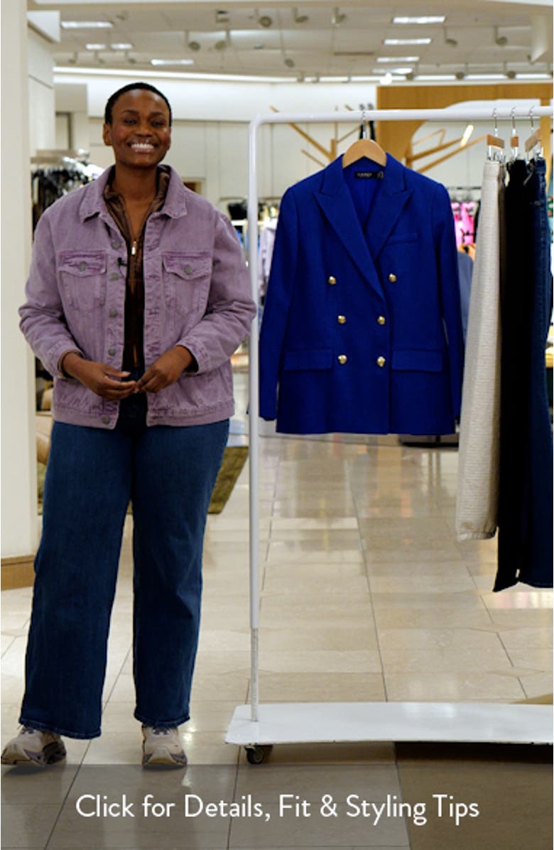 Ryen Houndstooth Cotton 
Linen Blazer, sales video thumbnail