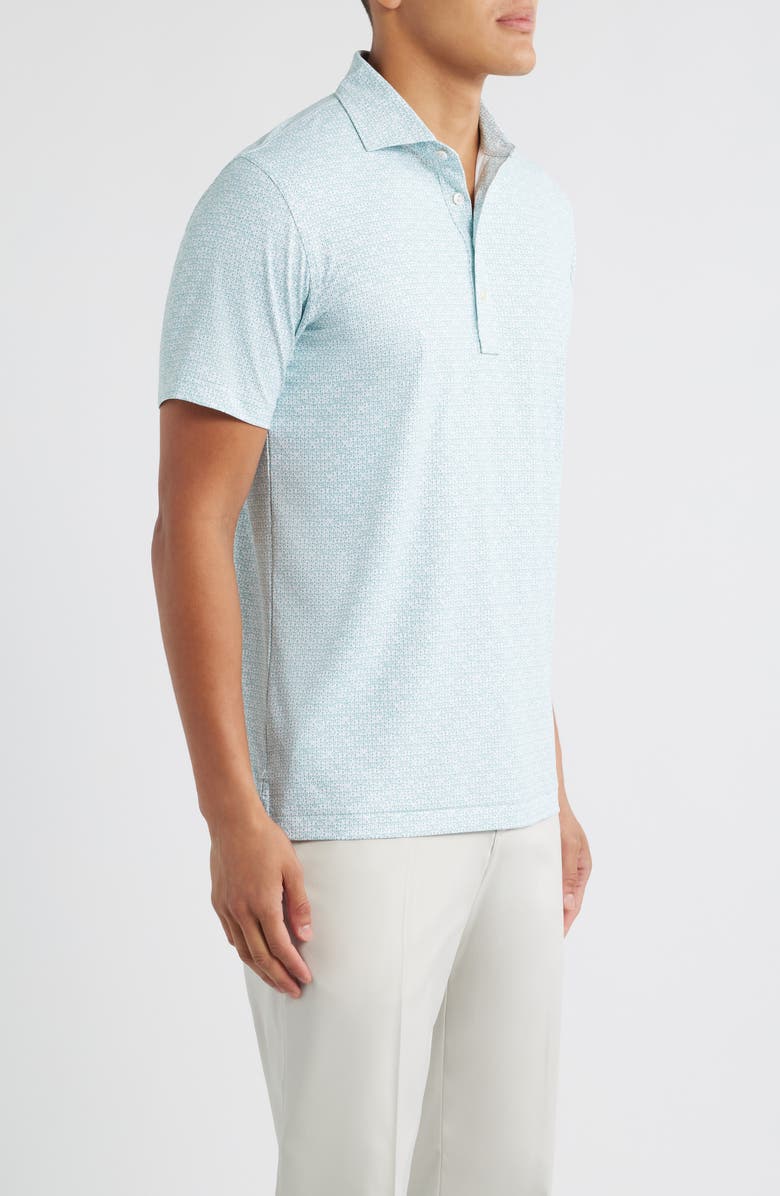 Peter Millar Crown Crafted Due North Performance Jersey Polo, Alternate, color, White
