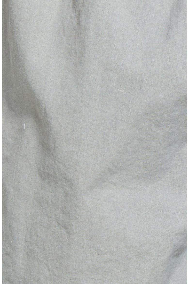 Solid Washed Water Repellent Swim Trunks, Alternate, color, CEMENT GREY