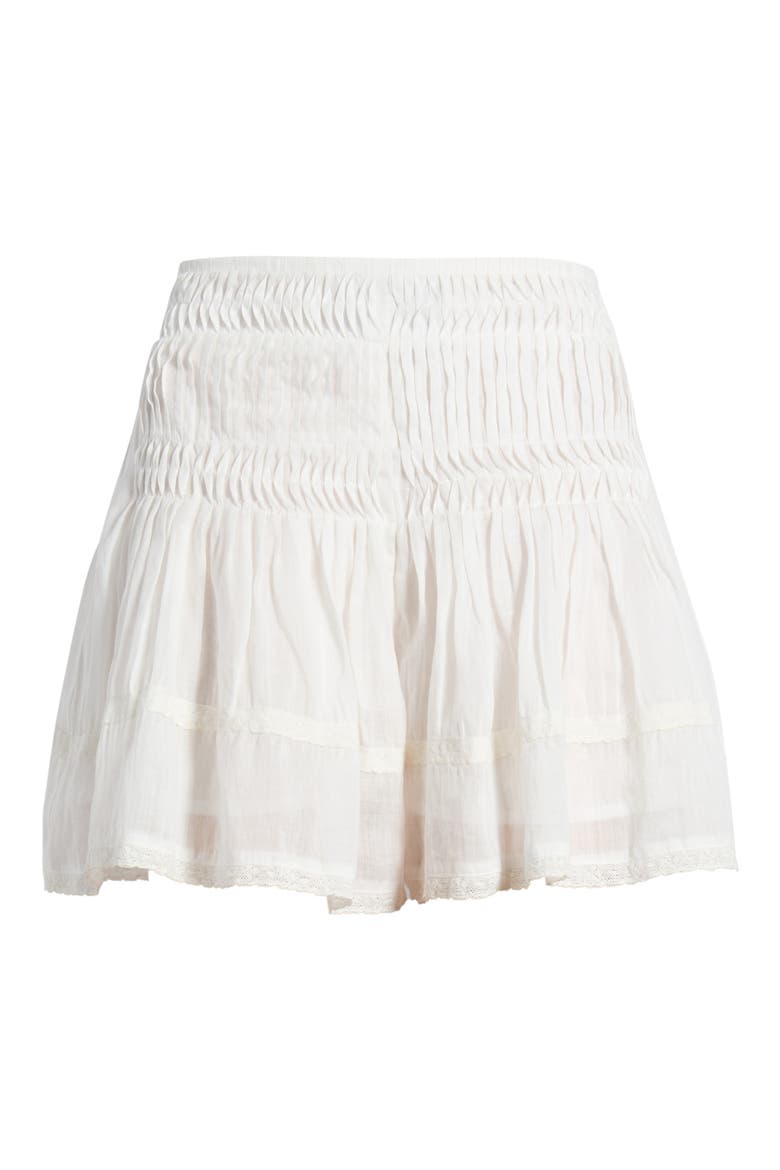 Phoebe Pintuck Pleated Linen Shorts, Main, color, OFF WHITE