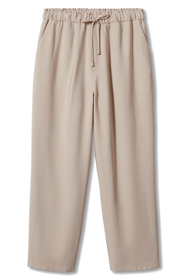 Flowy Straight Leg Pants, Alternate, color, BEIGE