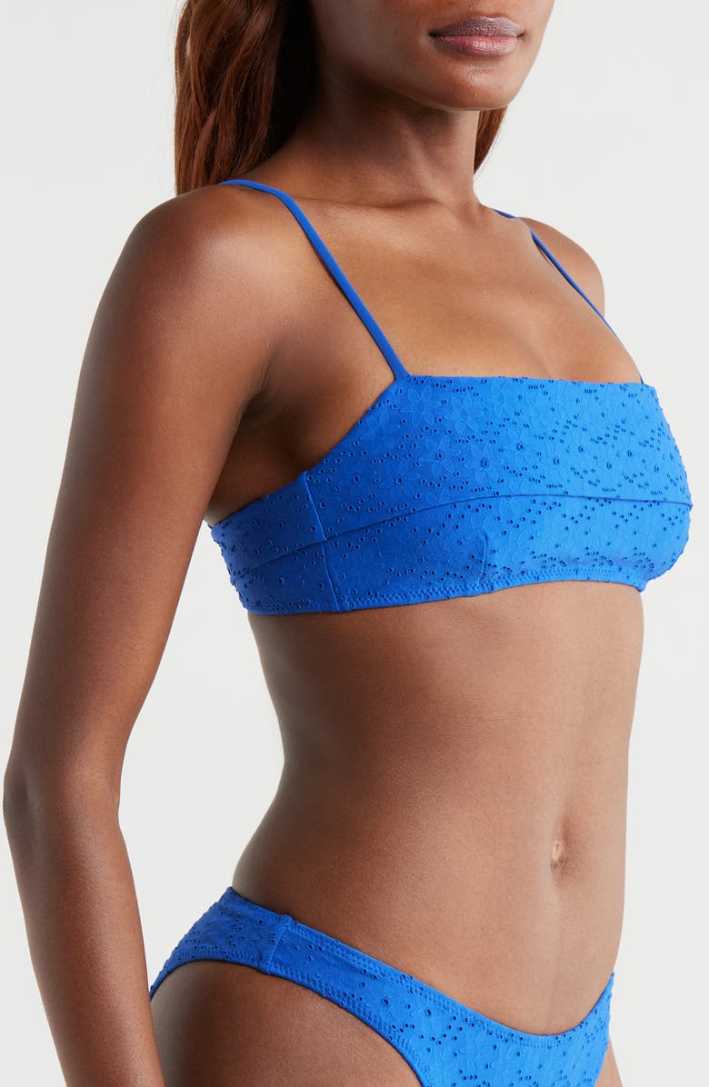 PacSun Ramona Eyelet Foldover Bikini Top, Alternate, color, 