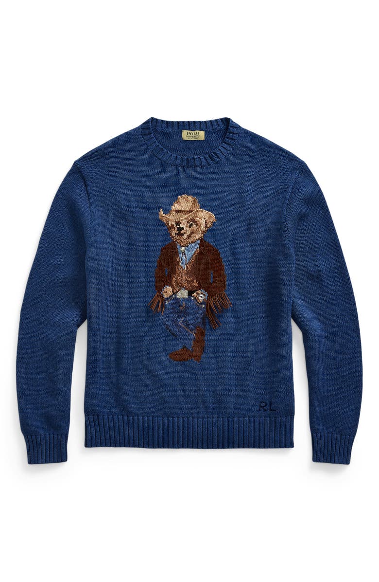 Polo Ralph Lauren Men's Bear Cotton Sweater, Alternate, color, 