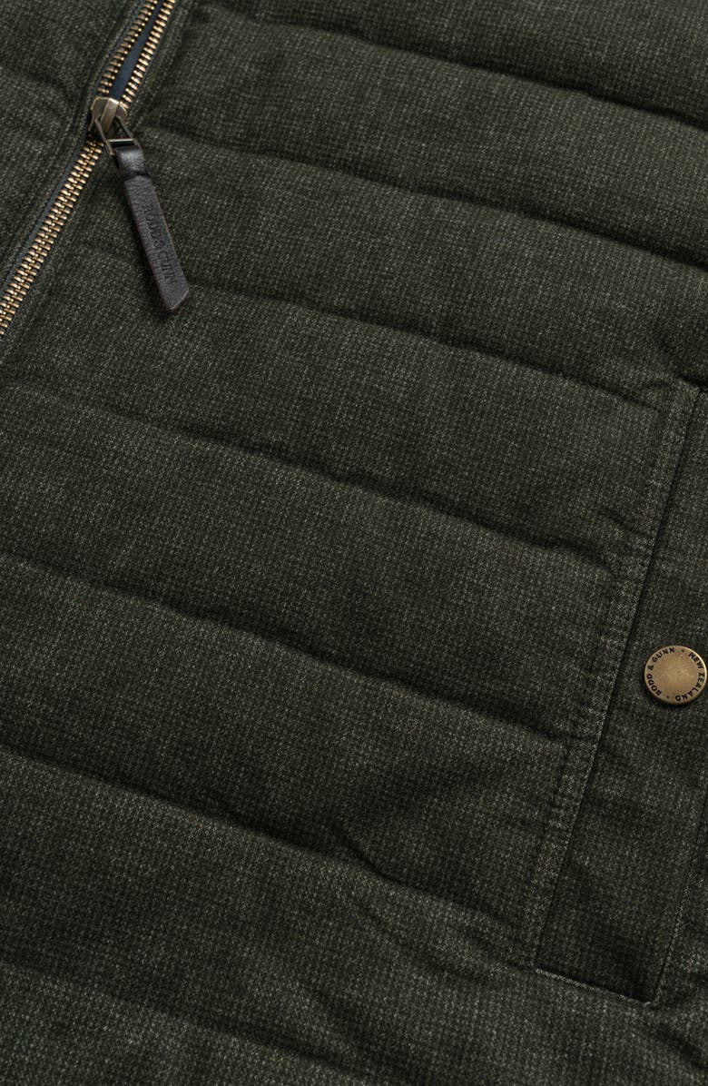 Rodd & Gunn Dunedin Road Stretch Cotton Blend Quilted Vest, Alternate, color, Moss