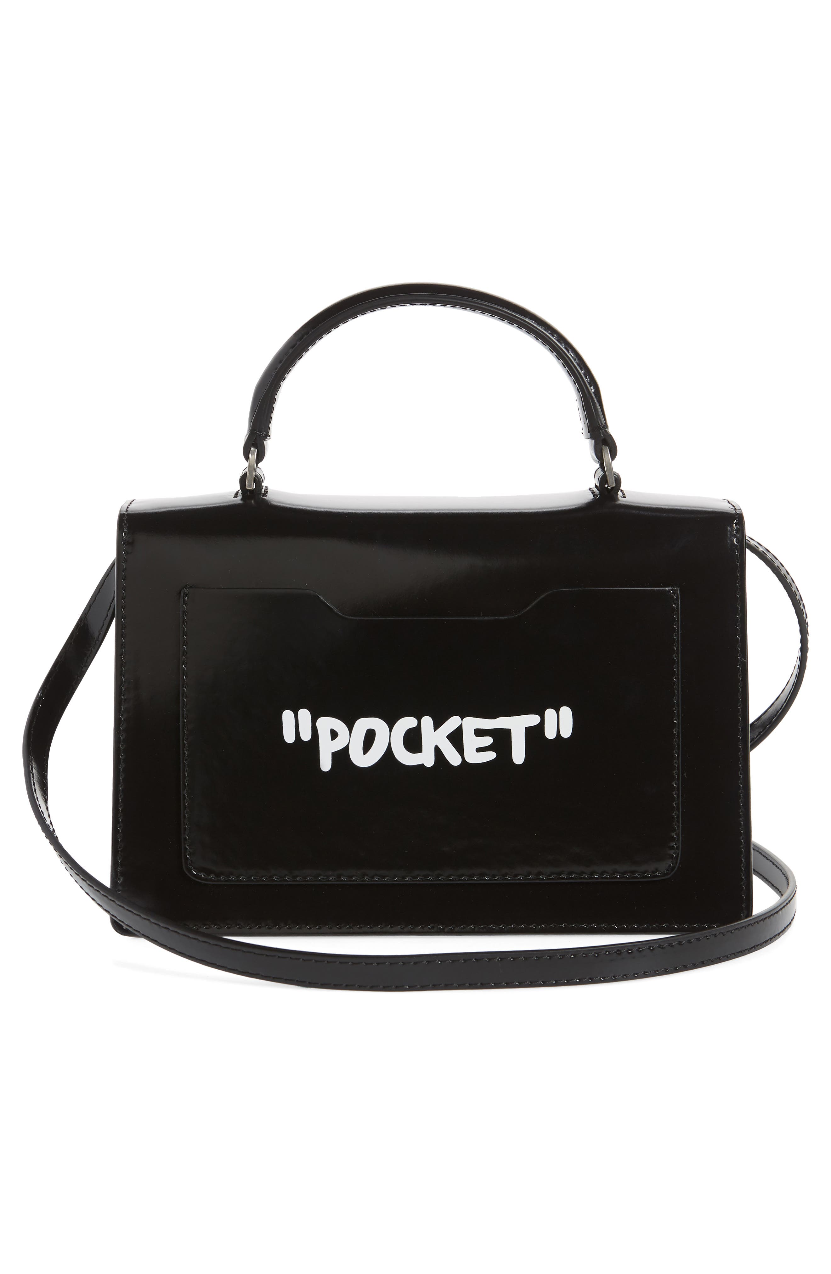 Off-White Jitney 1.4 Leather Crossbody Bag, Alternate, color, 