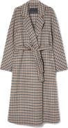 Marina Rinaldi Deremi Check Wool & Mohair Blend Coat