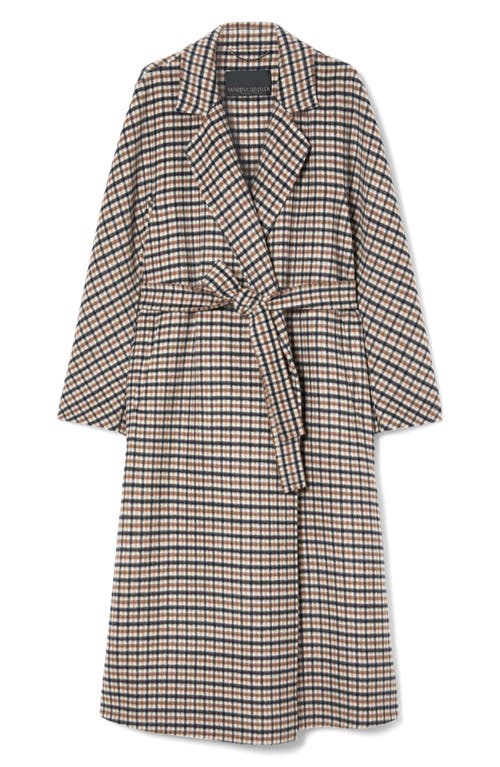Marina Rinaldi Deremi Check Wool & Mohair Blend Coat In Multi