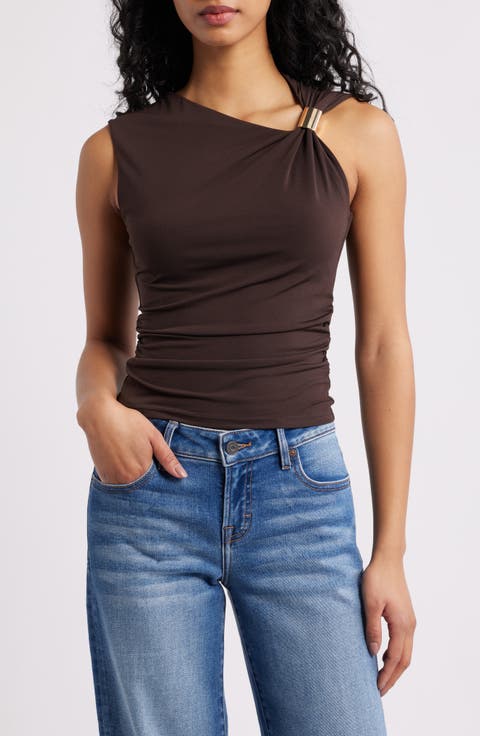 Asymmetric Sleeveless Top