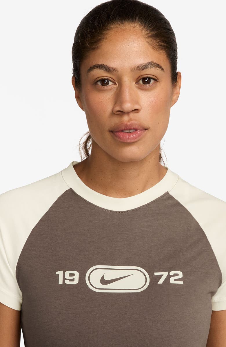 Nike Chill Graphic T-Shirt, Alternate, color, Sail/ Mink Brown