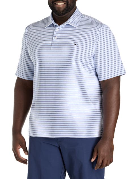Big & Tall Tri-Color Bradley Sankaty Performance Polo Shirt