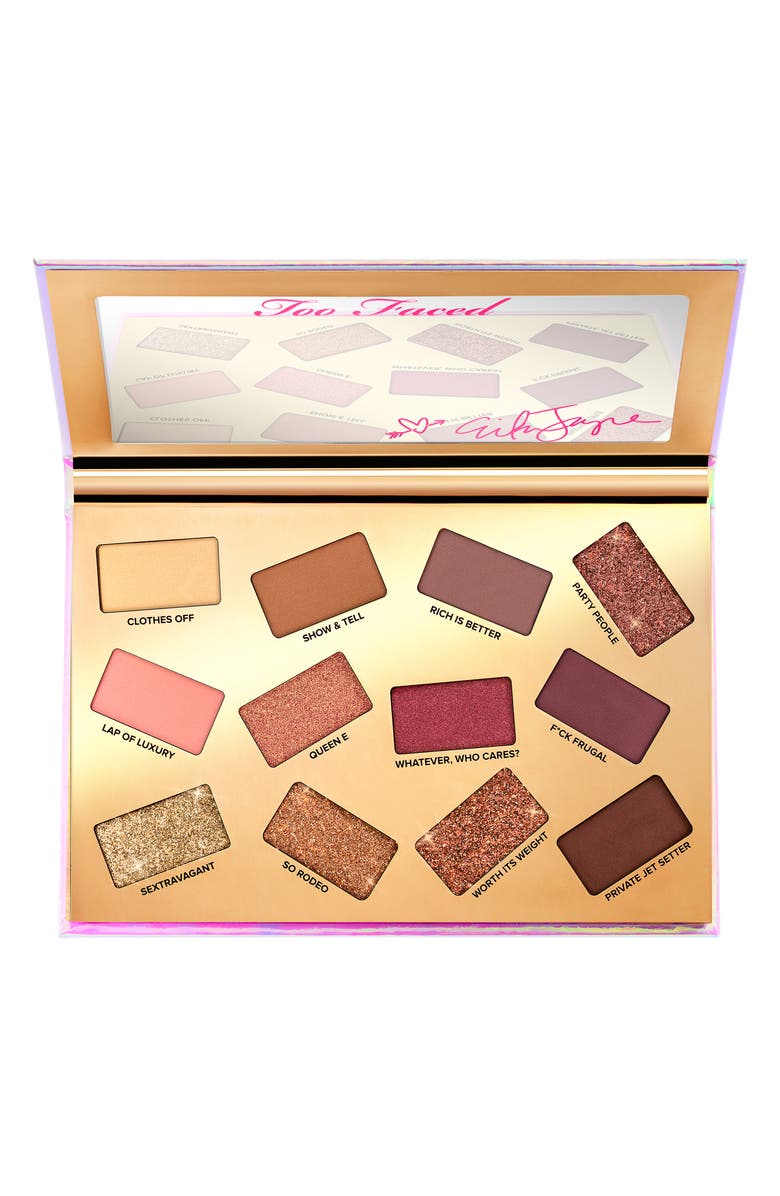 Too Faced x Erika Jayne Pretty Mess Eyeshadow Palette, Main, color, 