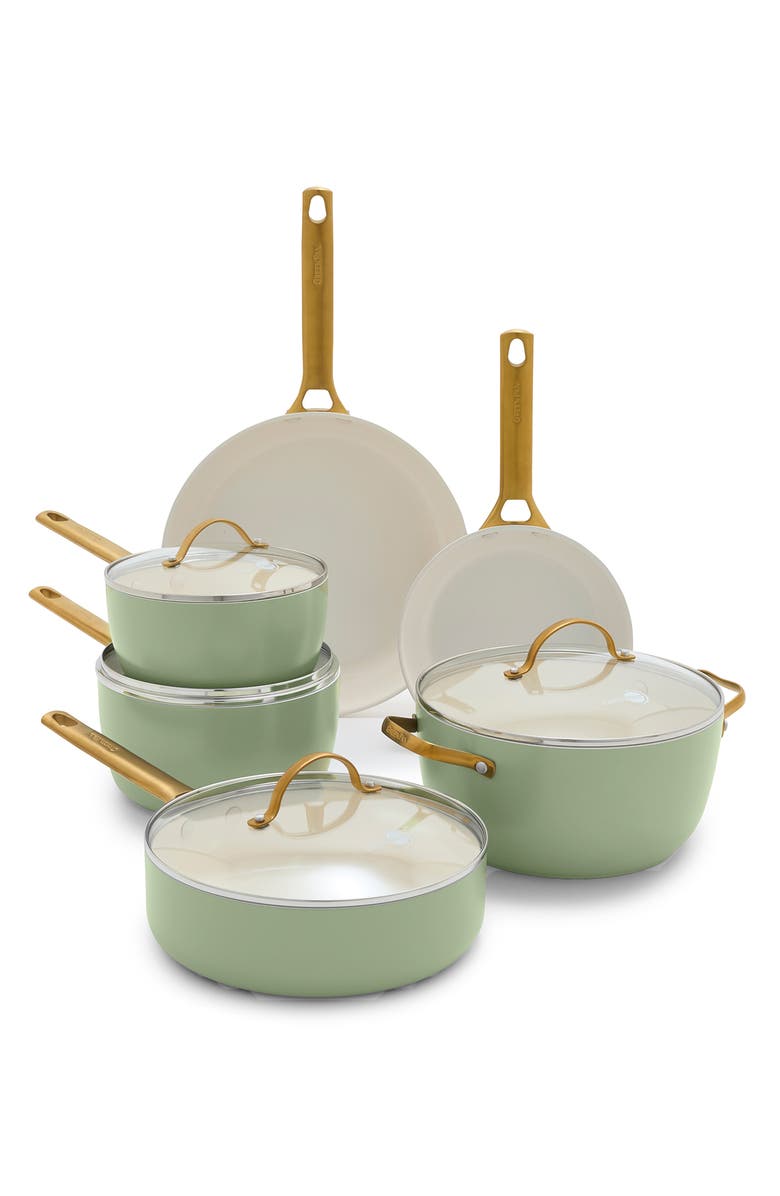 GreenPan Reserve 10-Piece Ceramic Nonstick Pan Set, Main, color,
