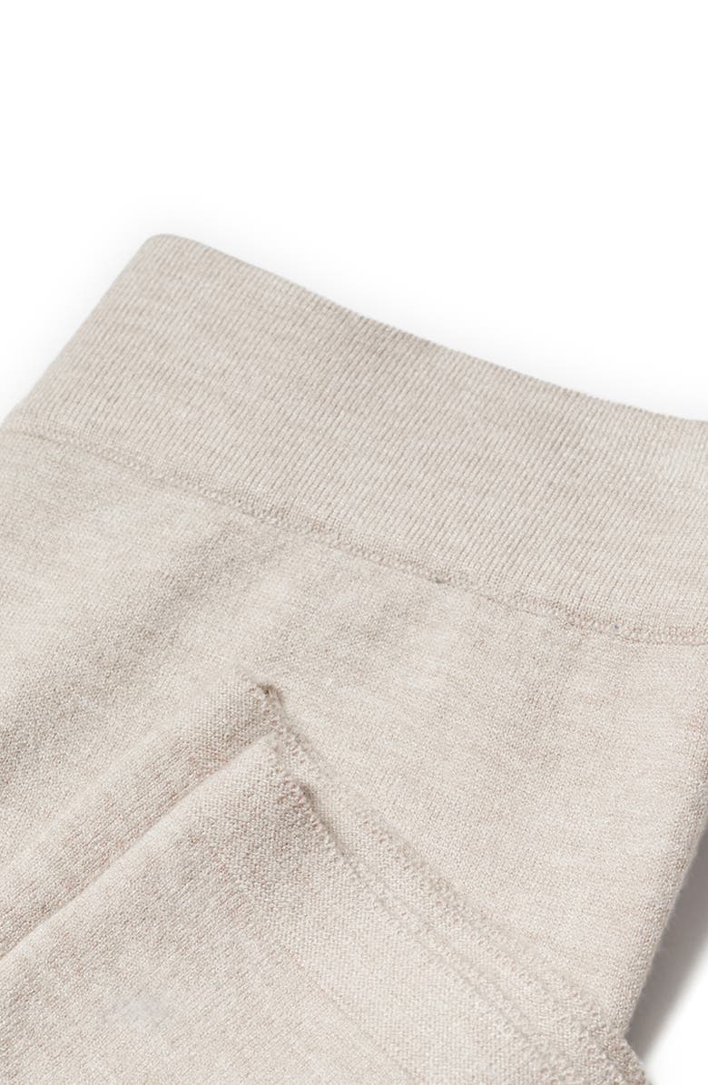 MANGO Fine Knit Wide Leg Pants, Alternate, color, 