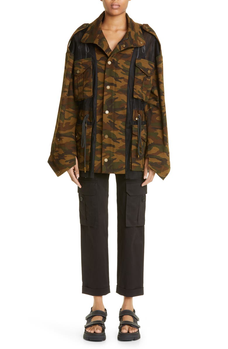 MONSE Lace-Up Corset Bra Top, Alternate, color, 