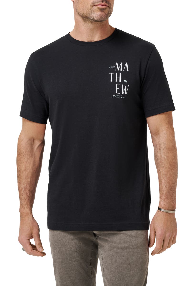 TravisMathew Art Scene Graphic T-Shirt, Main, color, Black