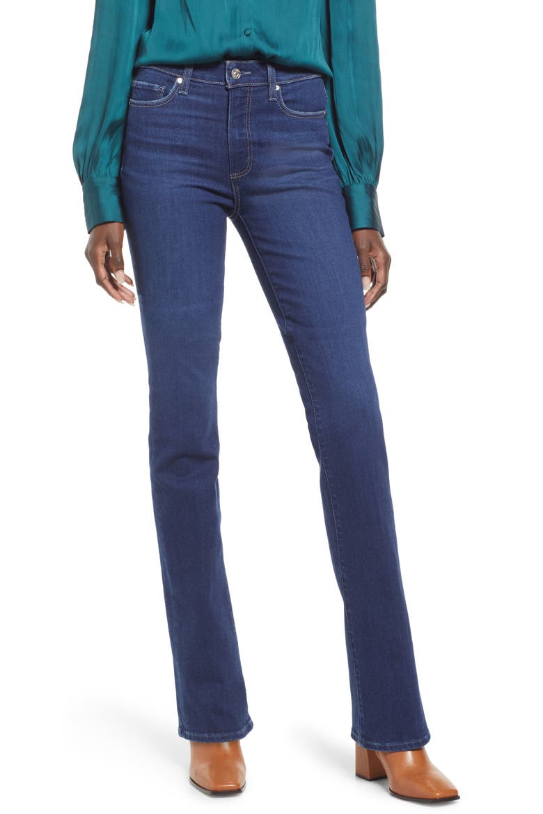 Manhattan High Waist Bootcut Jeans, Main, color, SUMMER BREEZE