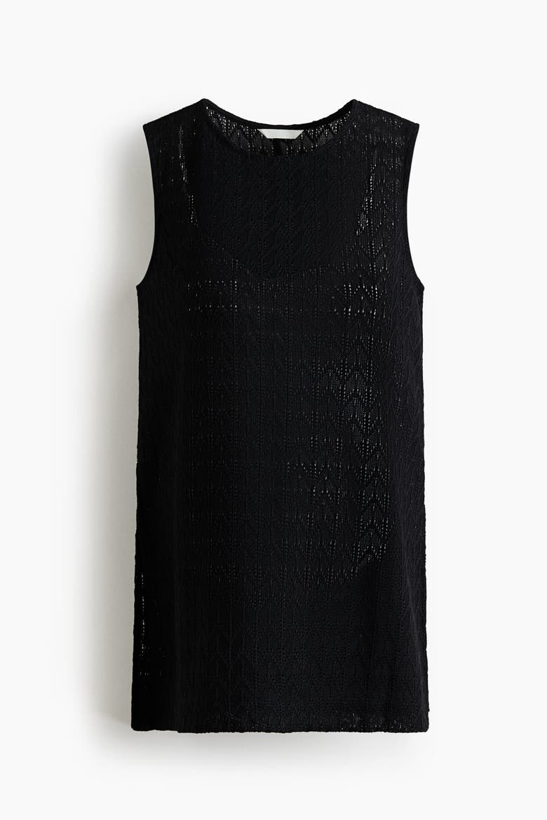 Mama Pointelle Jersey Top, Main, color, Black
