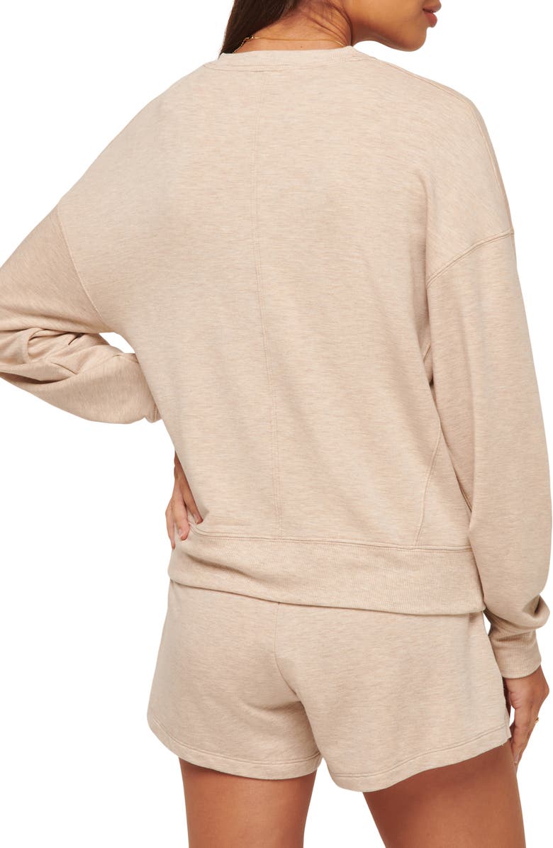 TravisMathew Cloud Sweatshirt, Alternate, color, Heather Natural