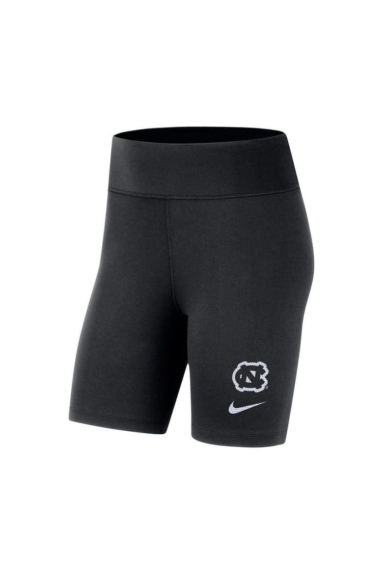 Women's Nike Black North Carolina Tar Heels Performance Biker Shorts, Alternate, color, Black