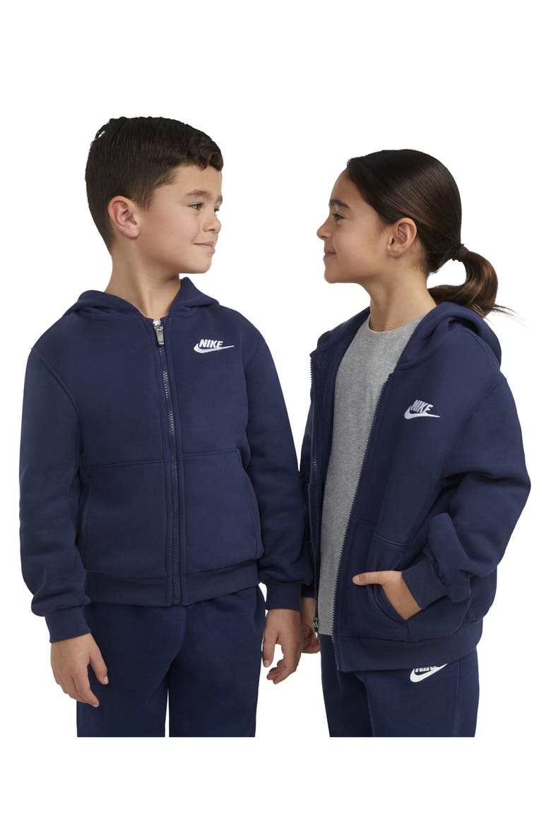 Kids' Club Fleece Hoodie, Alternate, color, MIDNIGHT