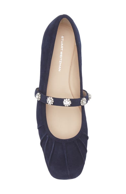Stuart Weitzman Justina Mary Jane Ballet Flat In Animal Print