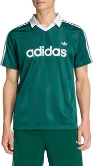 adidas Short Sleeve Stripe Soccer Jersey