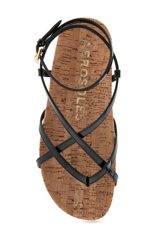 AEROSOLES AEROSOLES LEERA ANKLE STRAP FLAT SANDAL