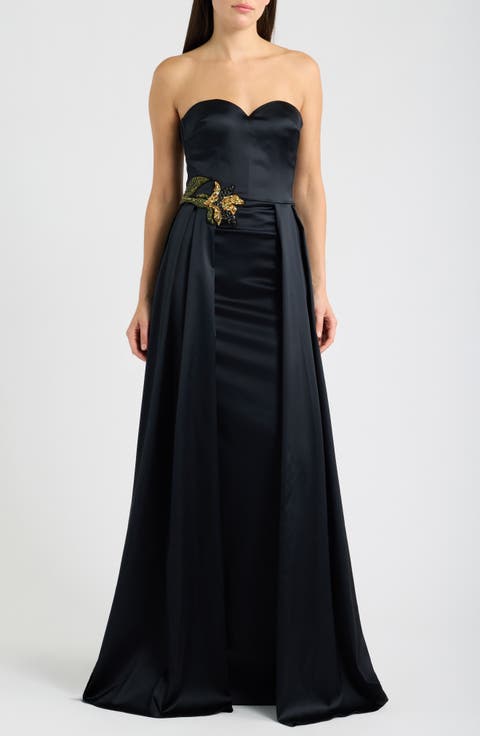 Lucyla Embellished Strapless Gown