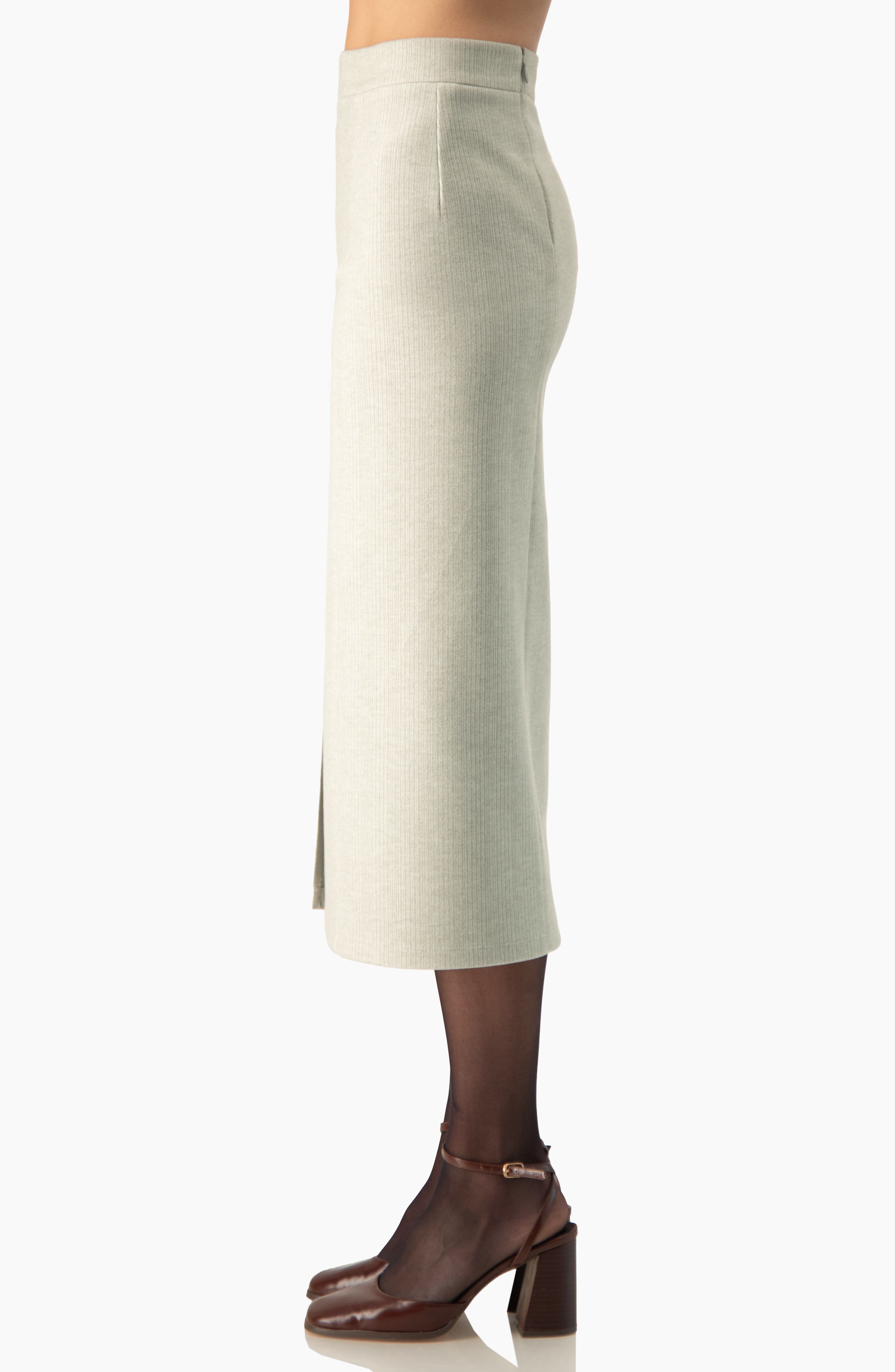 IVONNE Pencil Midi Skirt With Front Slit (Women) | Nordstrom
