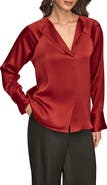 Donna Karan New York Hammered Satin Top