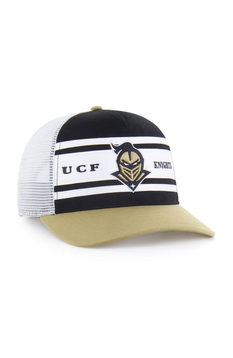 '47 Youth '47 Black/Gold UCF Knights Super Stripe Hitch Adjustable Trucker Hat, Alternate, color, Black