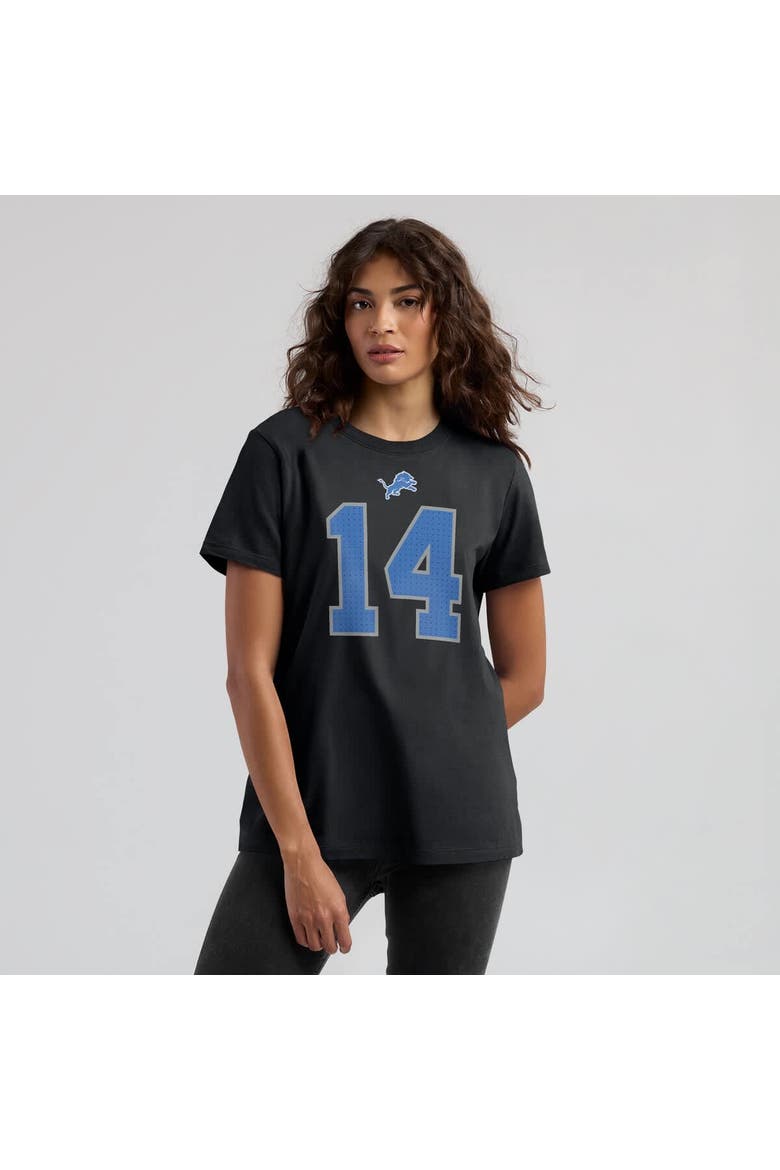 Women's Nike Amon-Ra St. Brown Black Detroit Lions Player Name & Number T-Shirt, Alternate, color, Black